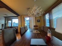 Peaceful morning having a cup of coffee and enjoying the view