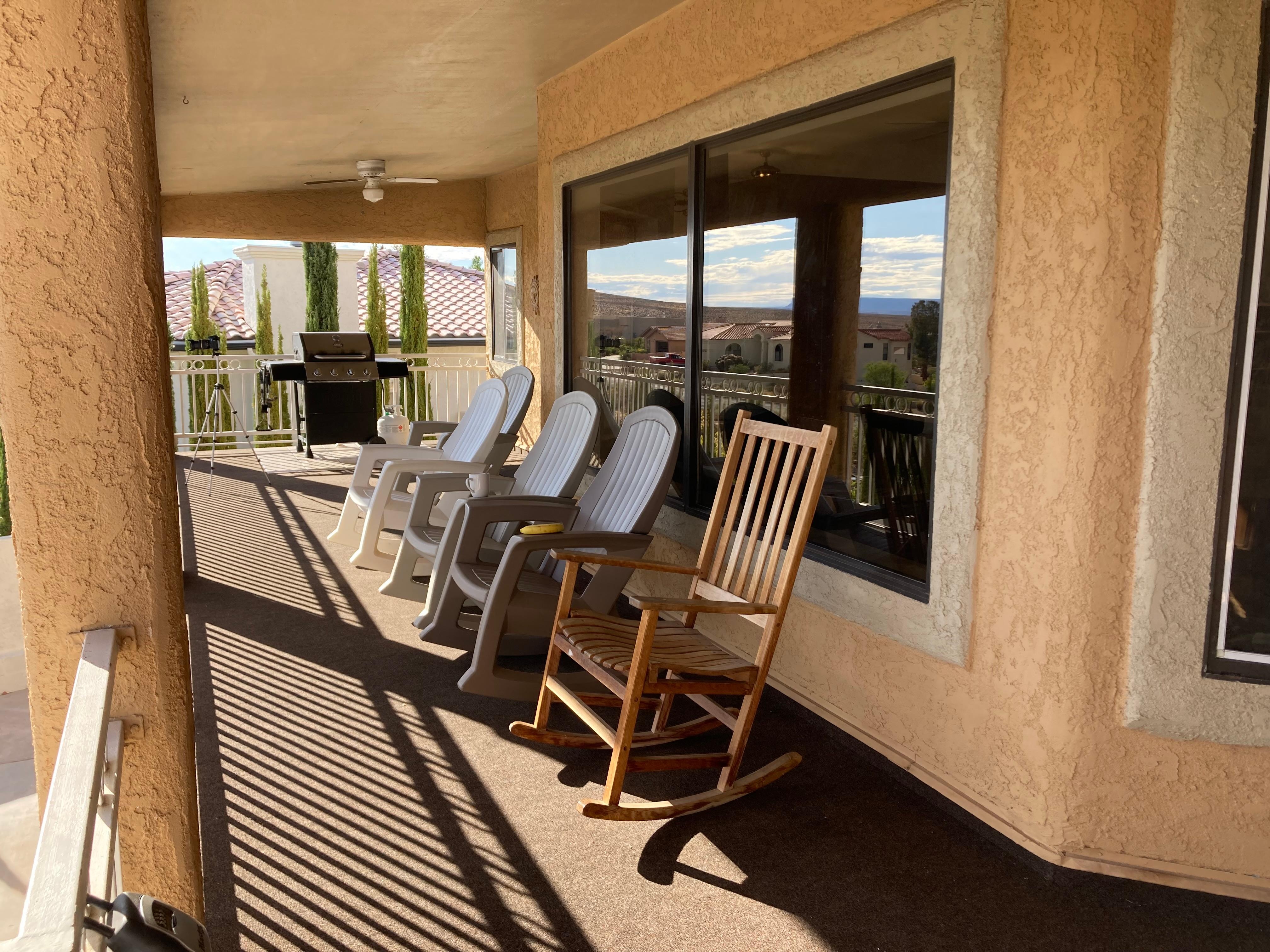 Plenty of seating, come see the view!