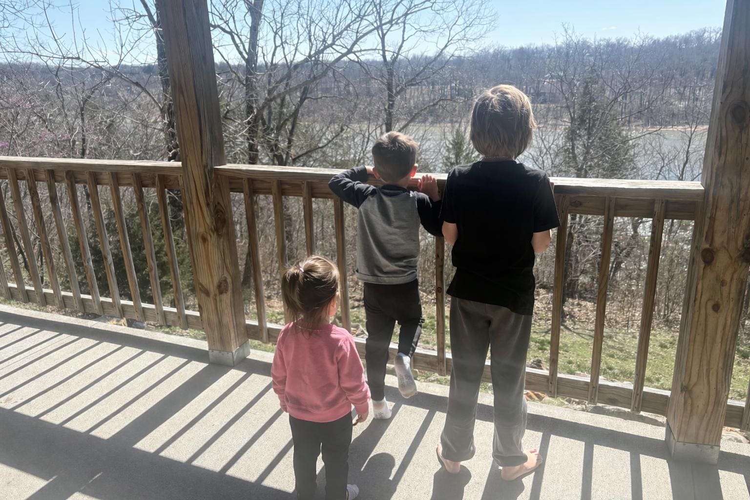 We did a little bird watching. The propane grill is on the covered porch.