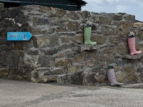 The laneway down to the hut