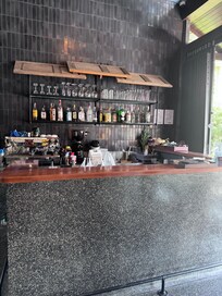 Entrance and where you can order some drinks