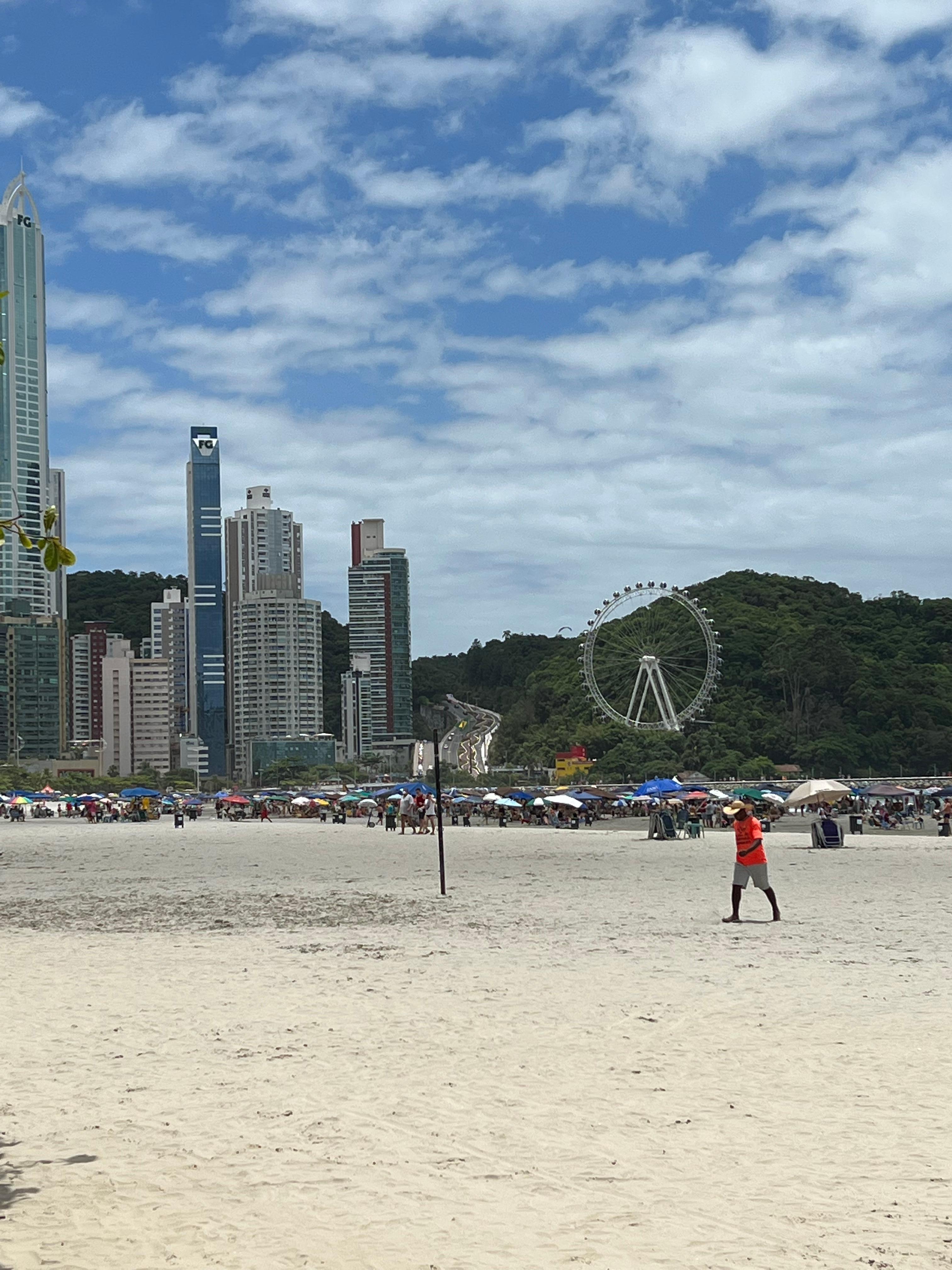 View from beach right in front of hotel