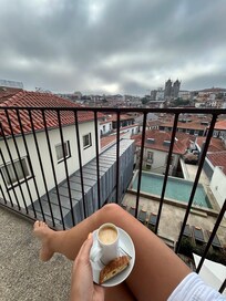 Coffee on the balcony