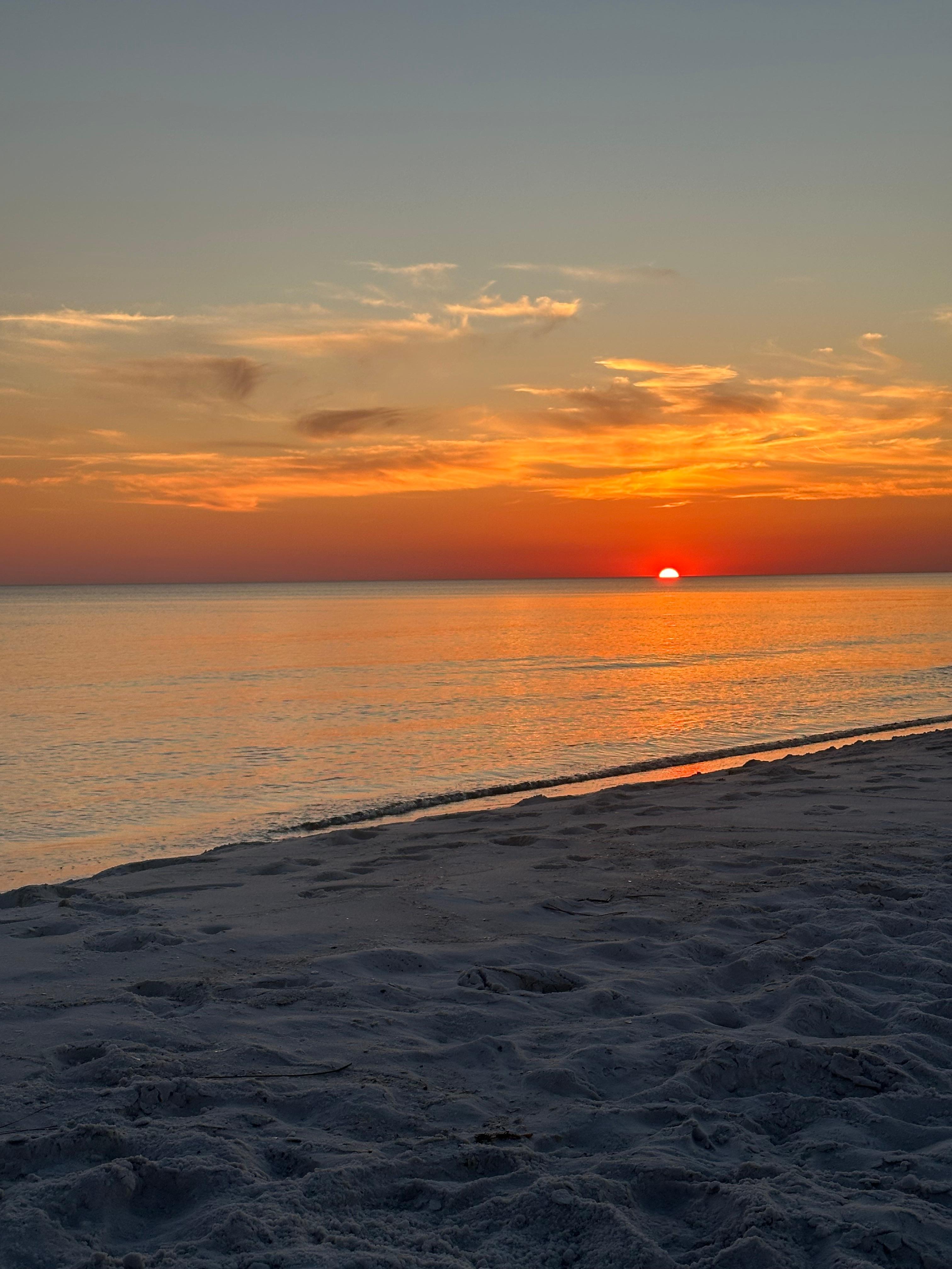 Sunset view from property