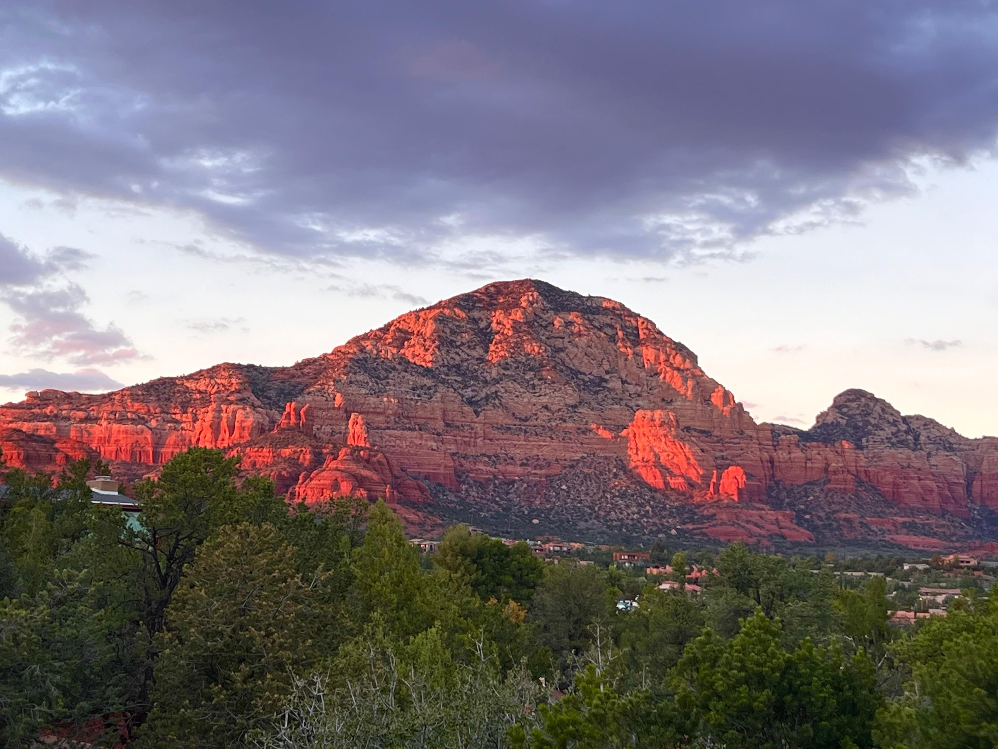Sunset from the deck