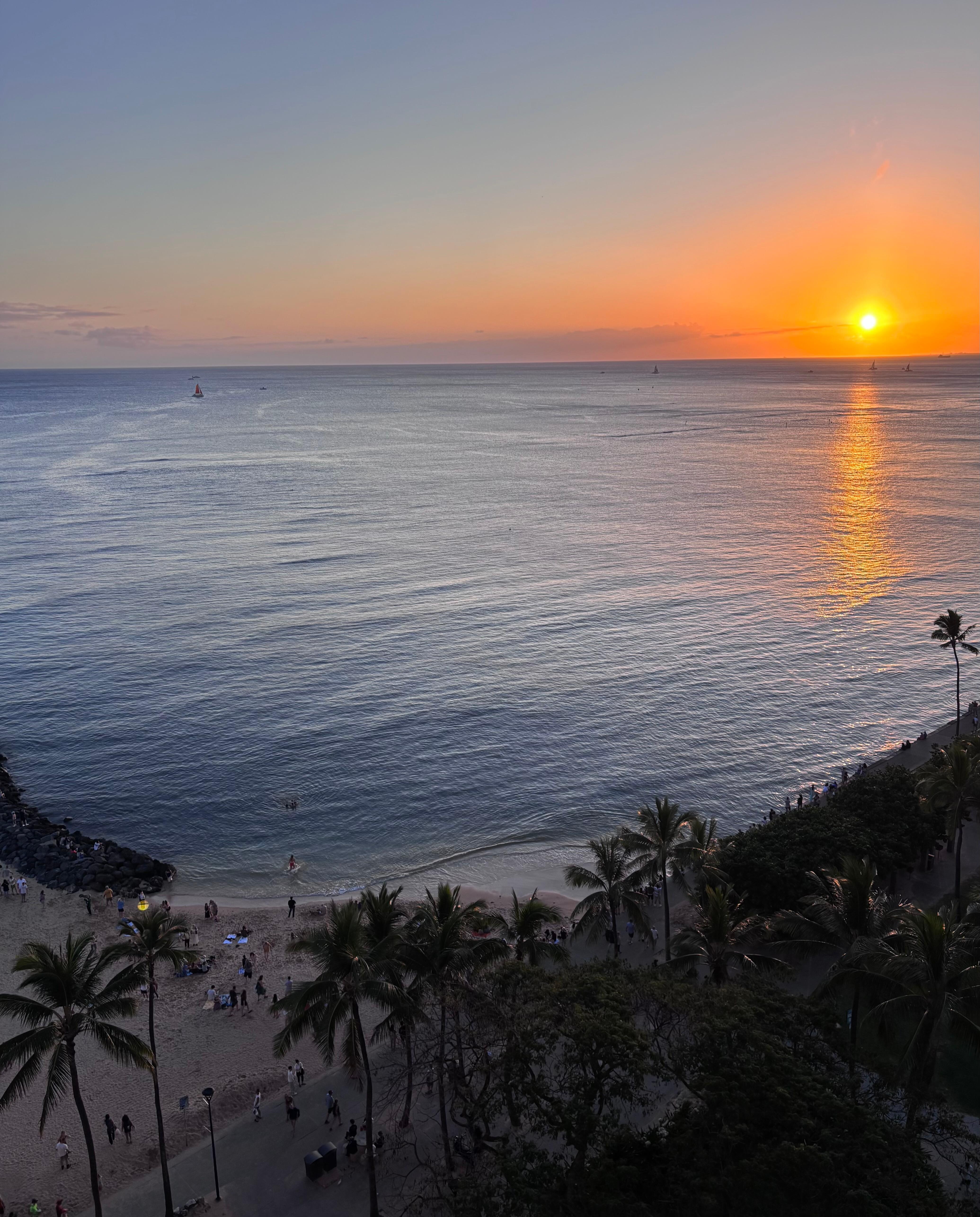 Sunsets do not disappoint from your balcony.