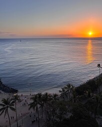 Sunsets do not disappoint from your balcony.