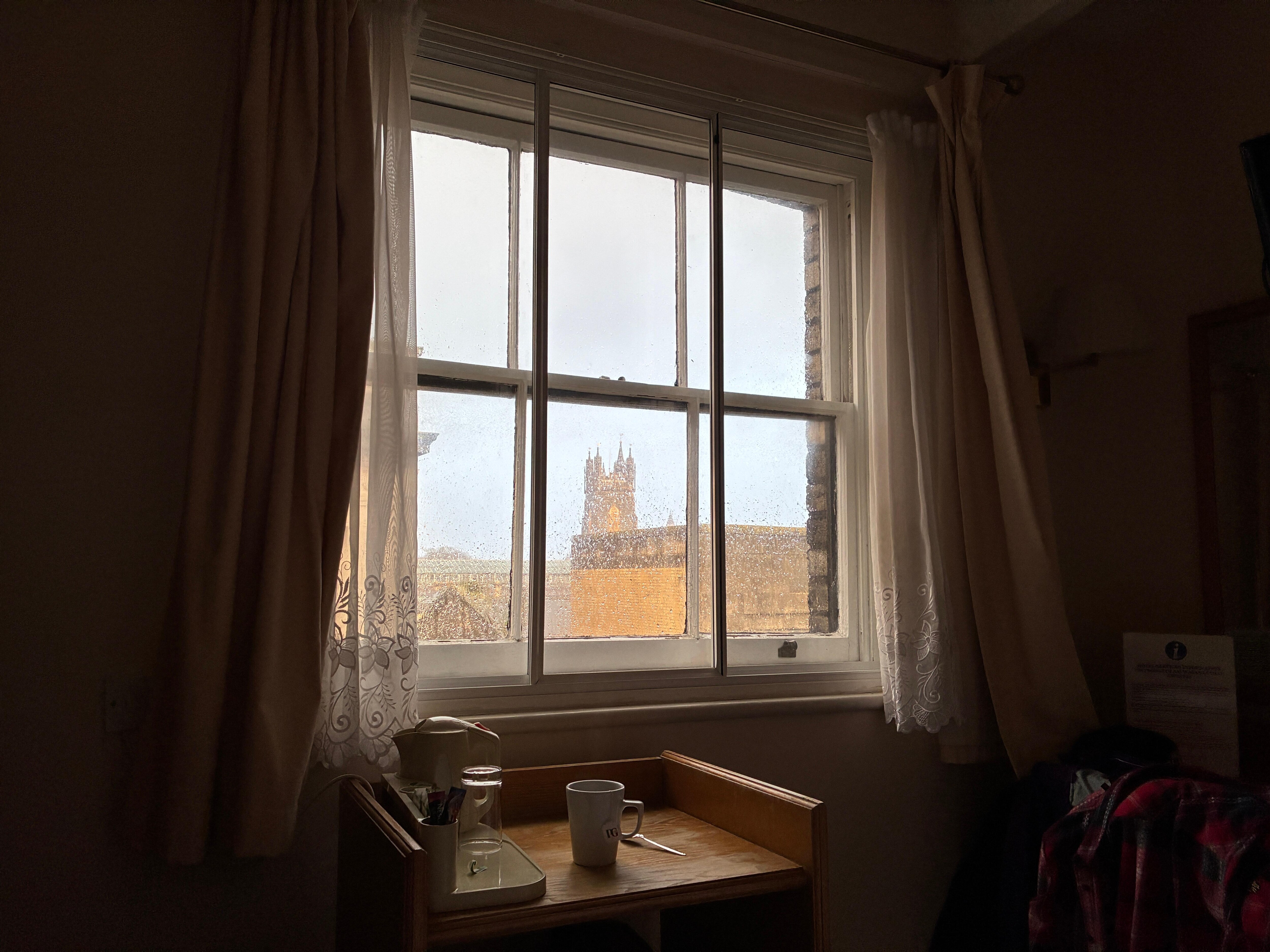 View from my third floor room.