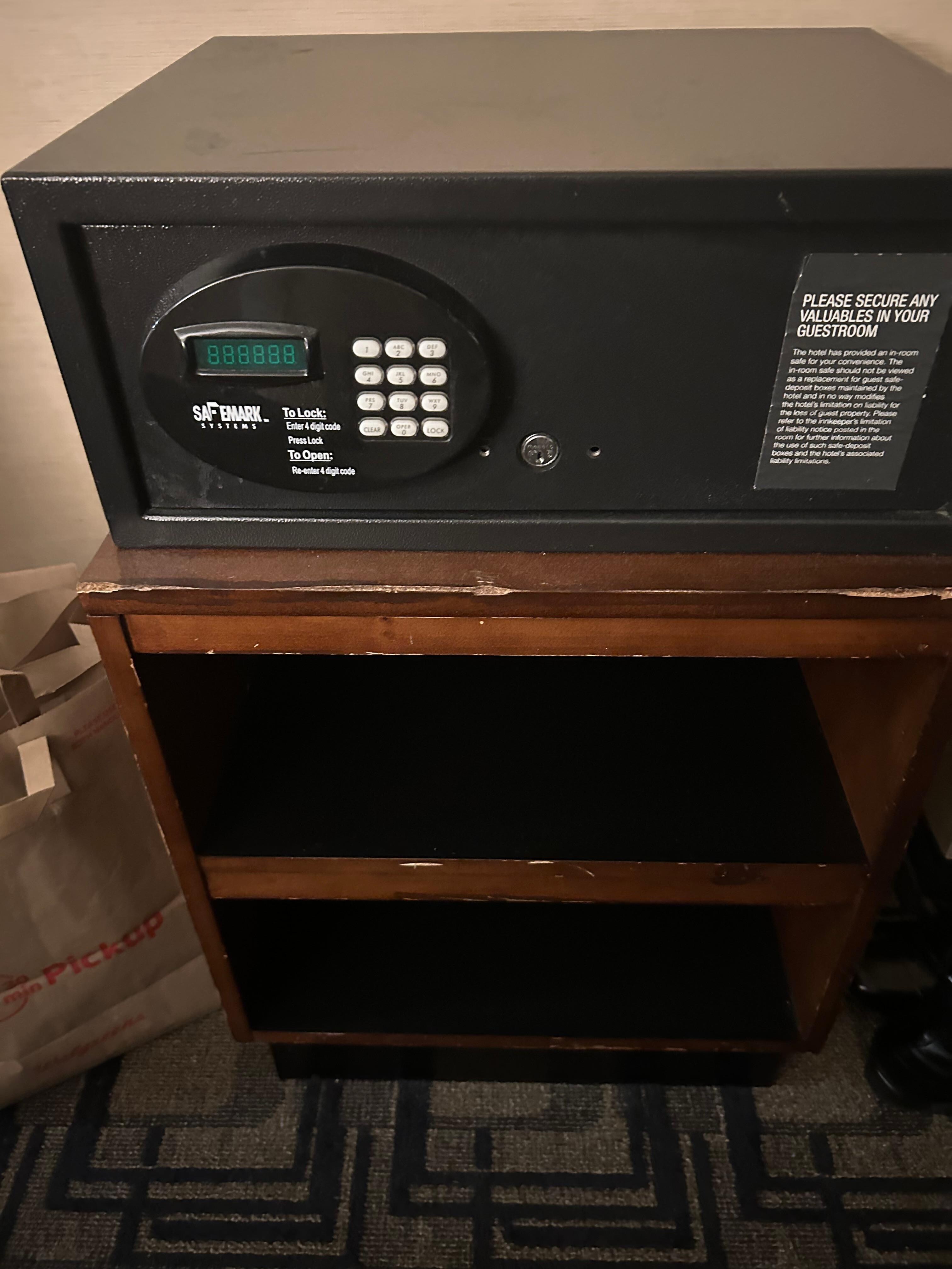 Old dated damage furniture, and the safe did not work