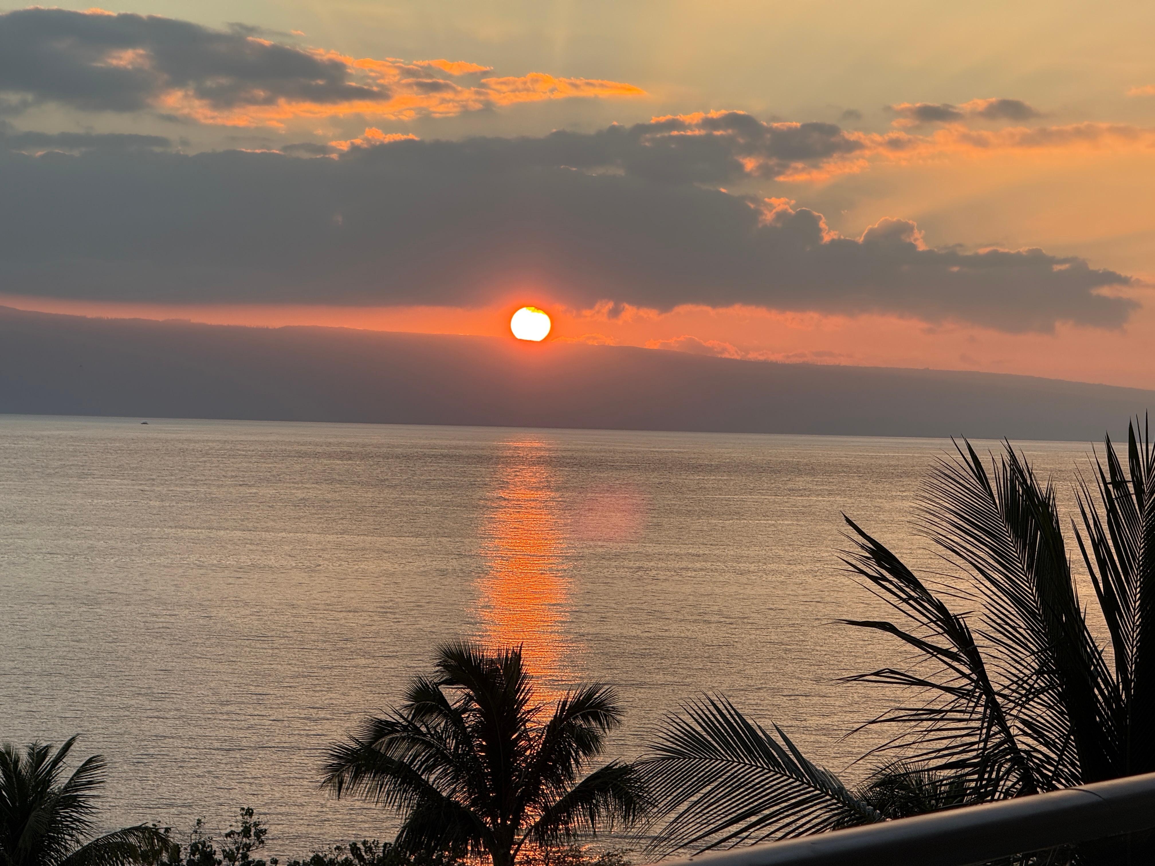 Sunset from the balcony