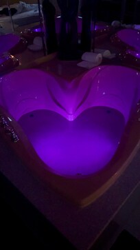 In room hot tub made the stay an experience to remember.