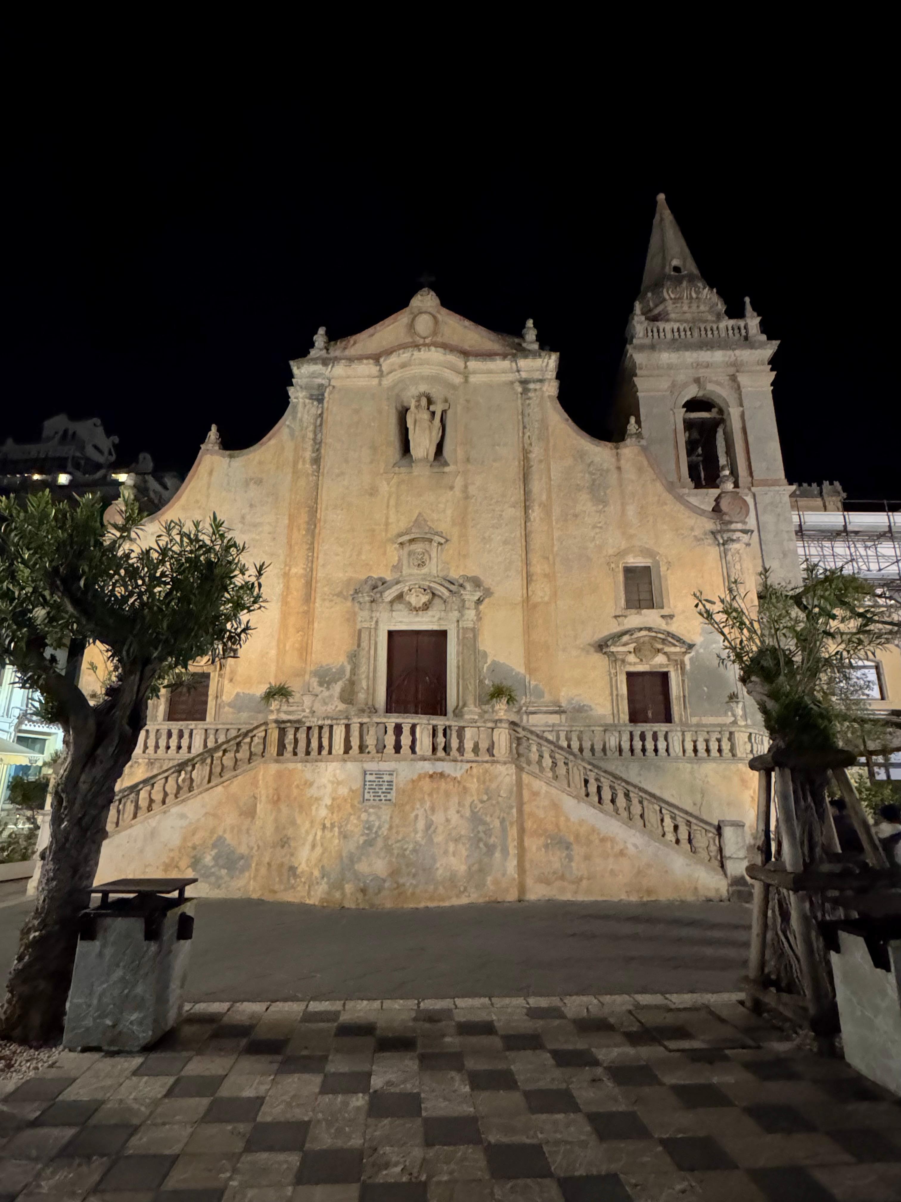 Cathedral at night. 