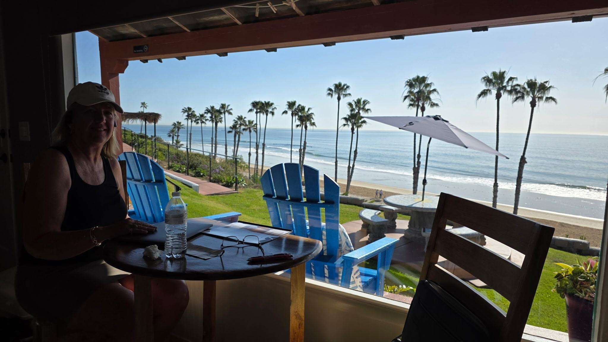 I had to do some work, but didn't mind with this view!