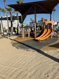 This adorable park is directly in front of the hotel