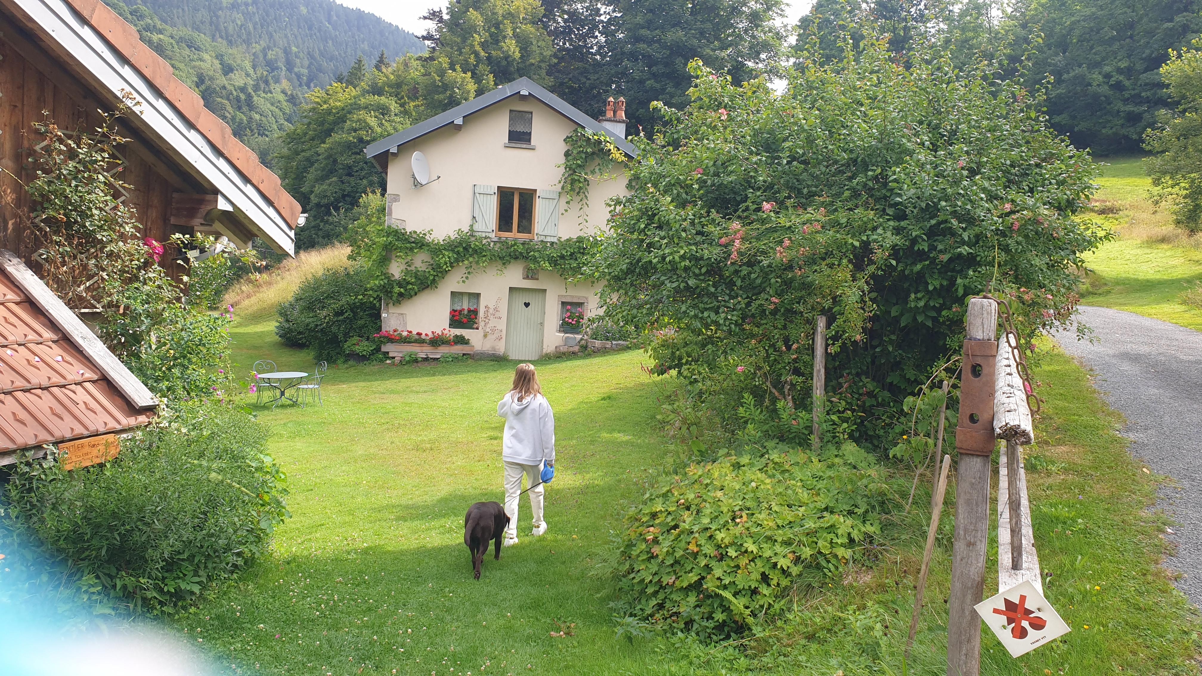 Terug van een heerlijke wandeling.