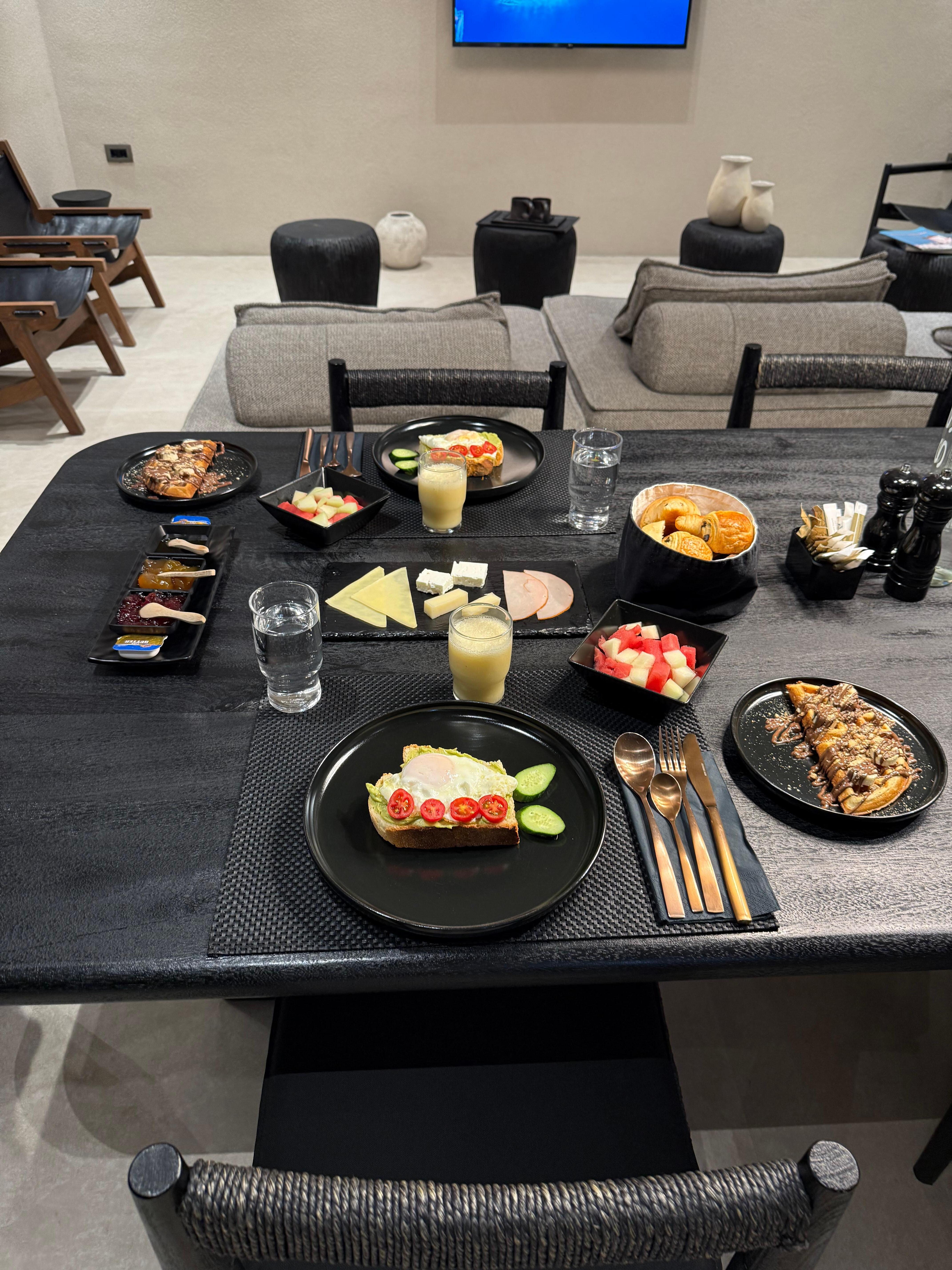 Sumptuous delicious breakfast 