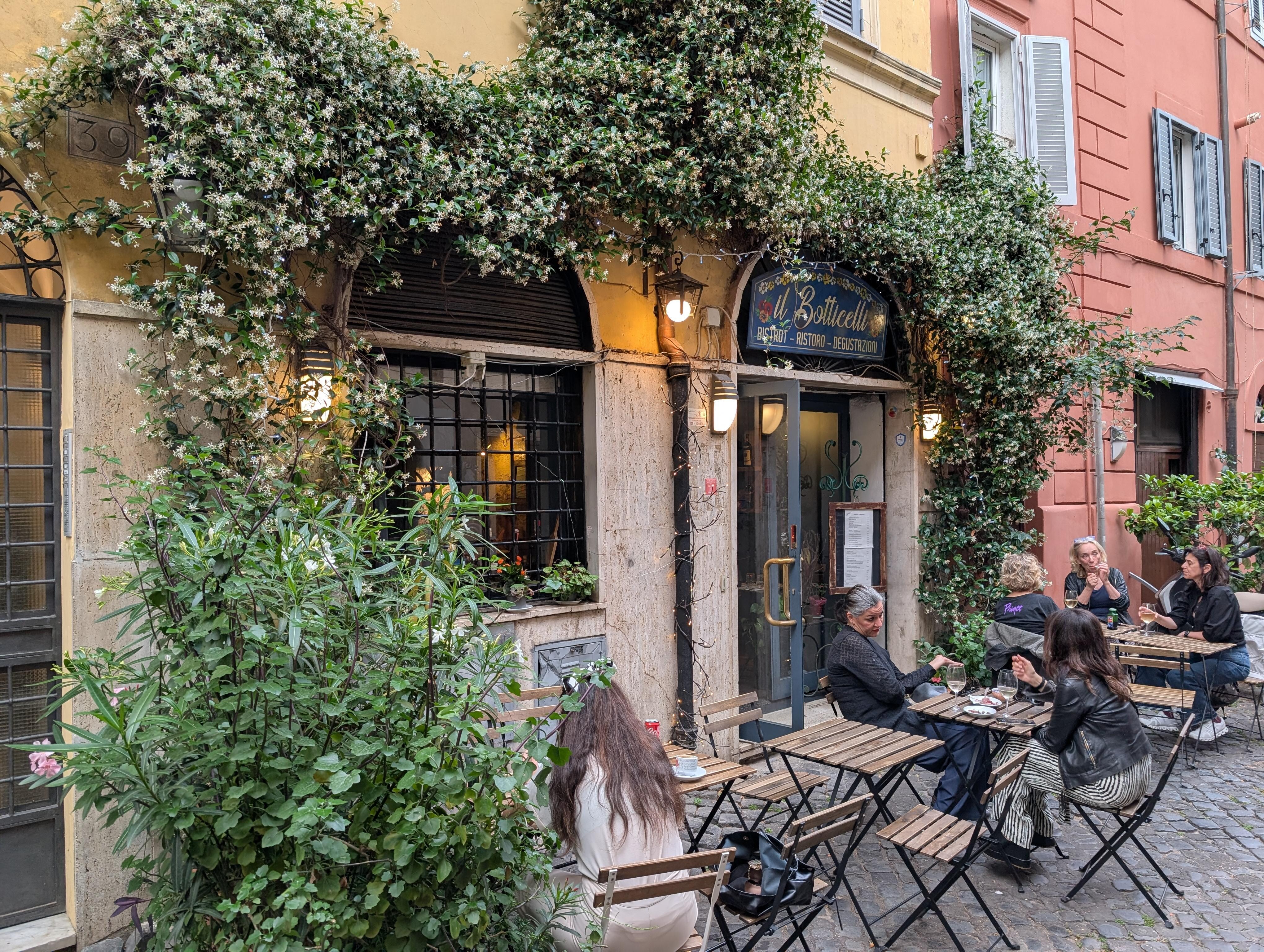 Our favorite restaurant only a 2-minute walk away