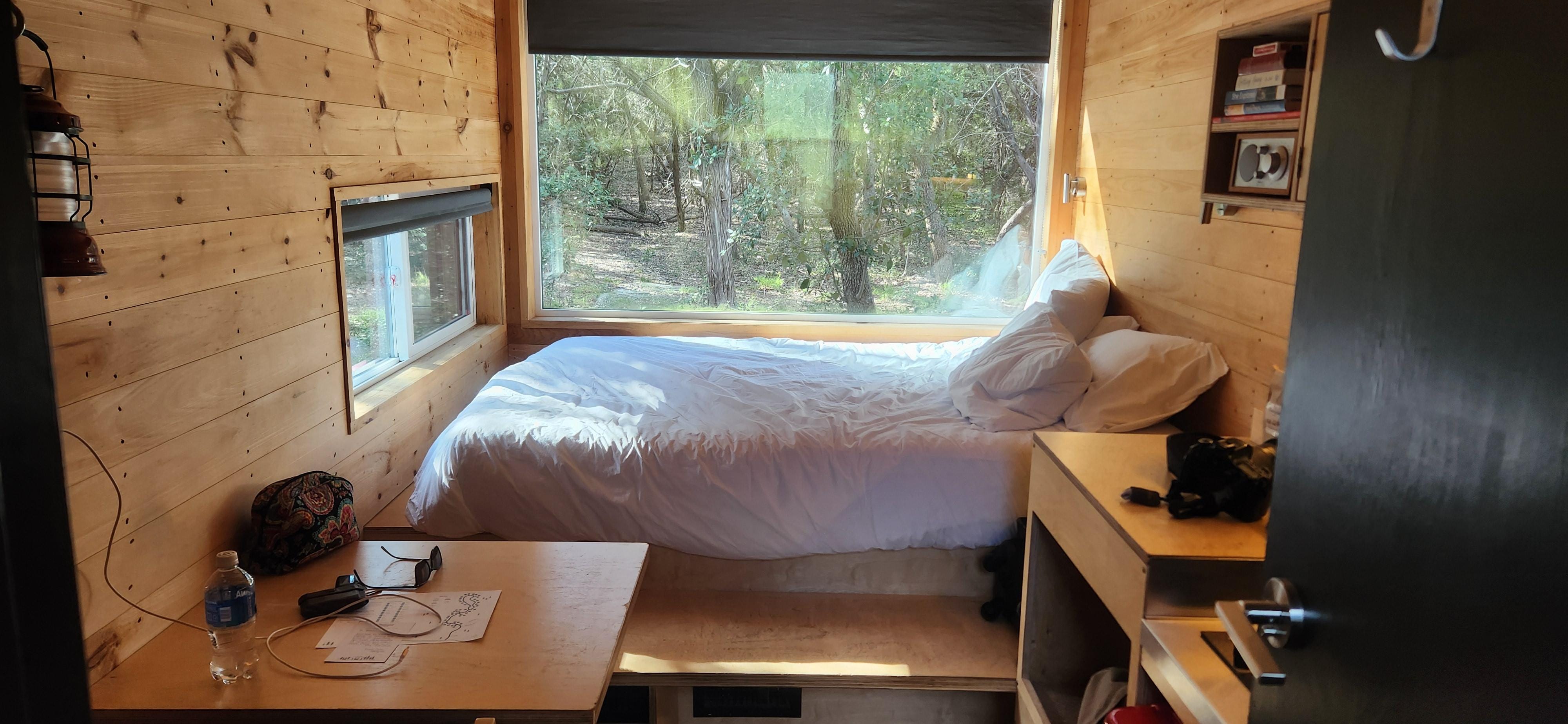 Queen sized bed