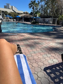 Pool area - towels are provided in your room