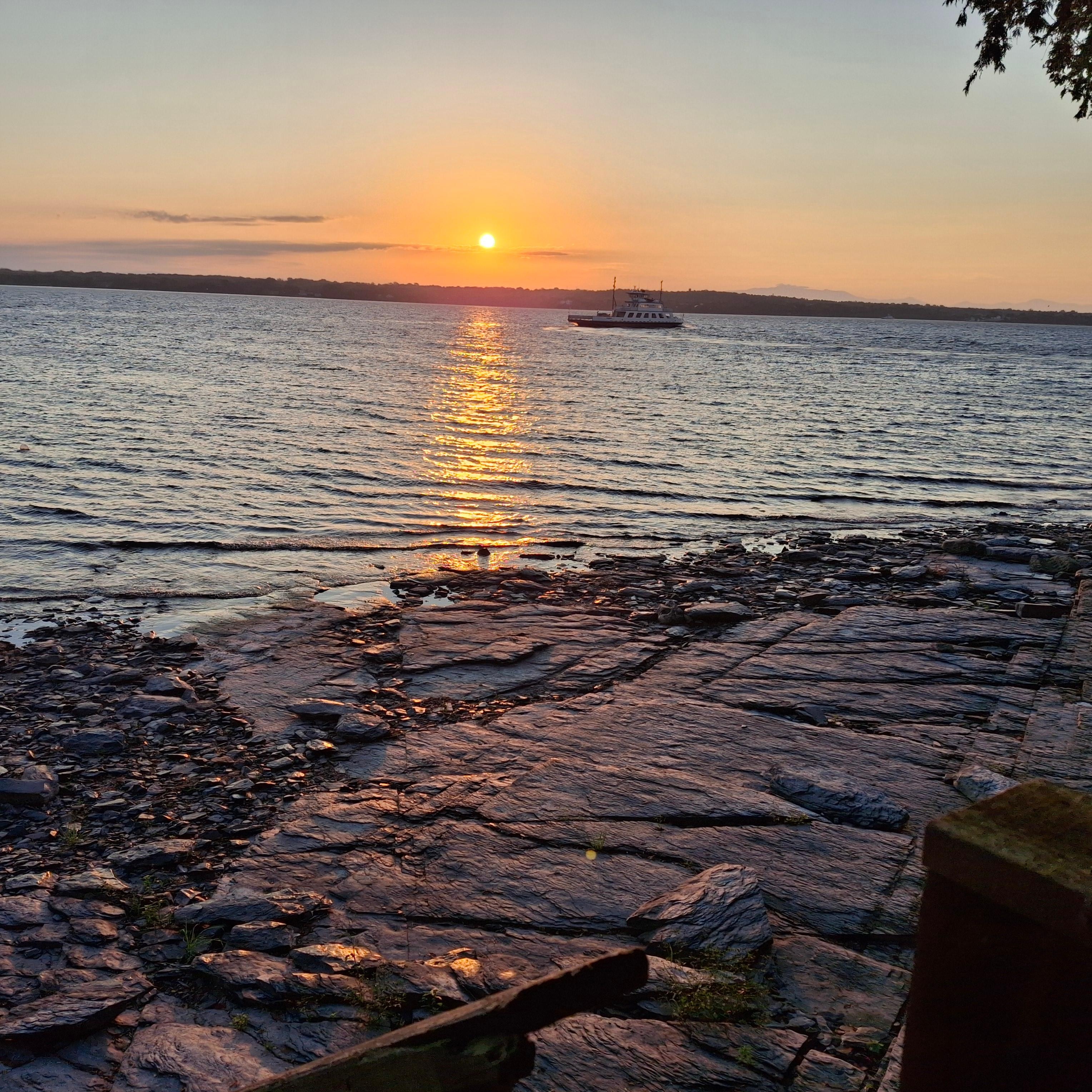 Picture from the back of the Property at sunrise.  