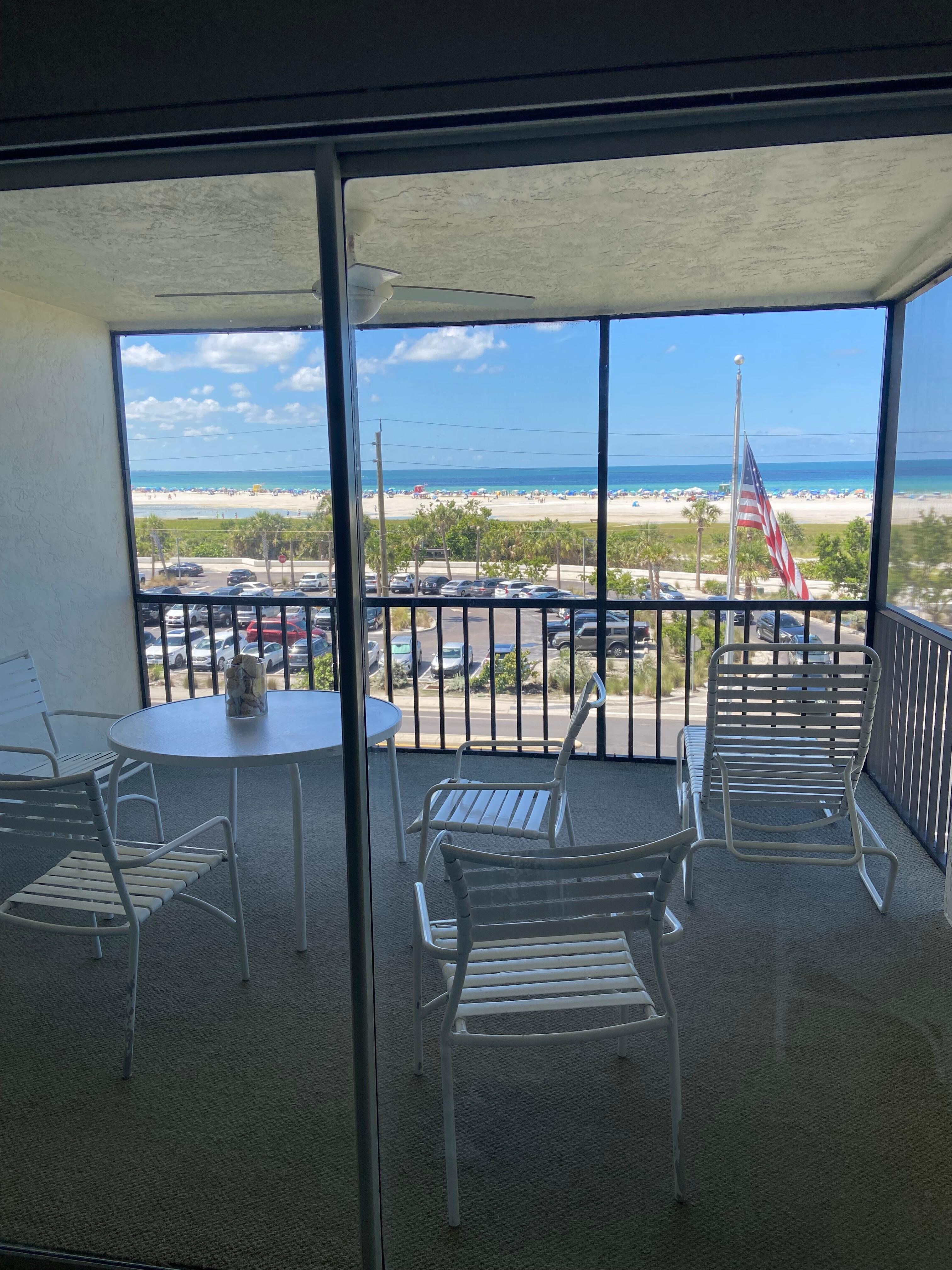 Beach view from balcony/lenai