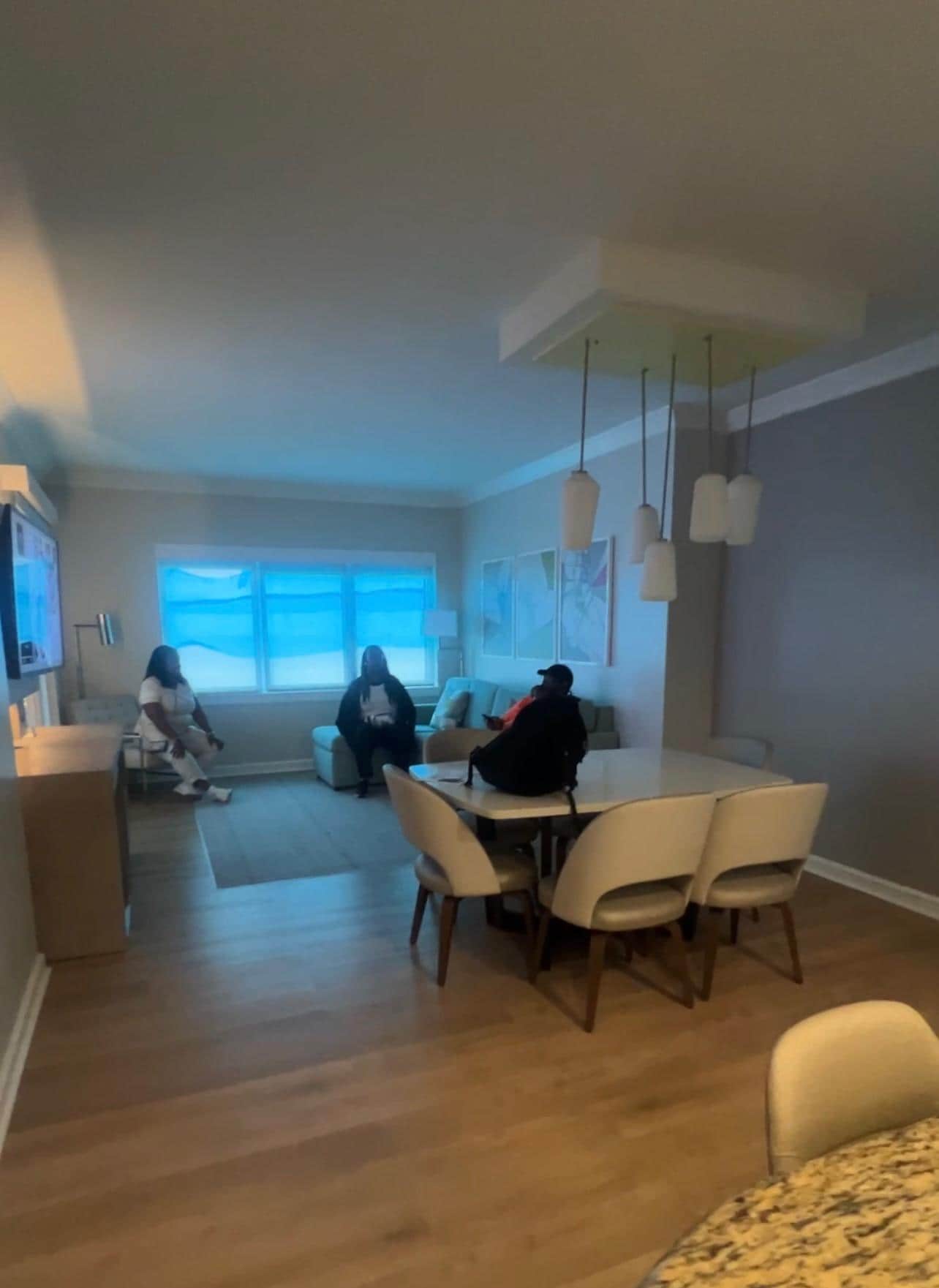 Main living room with view