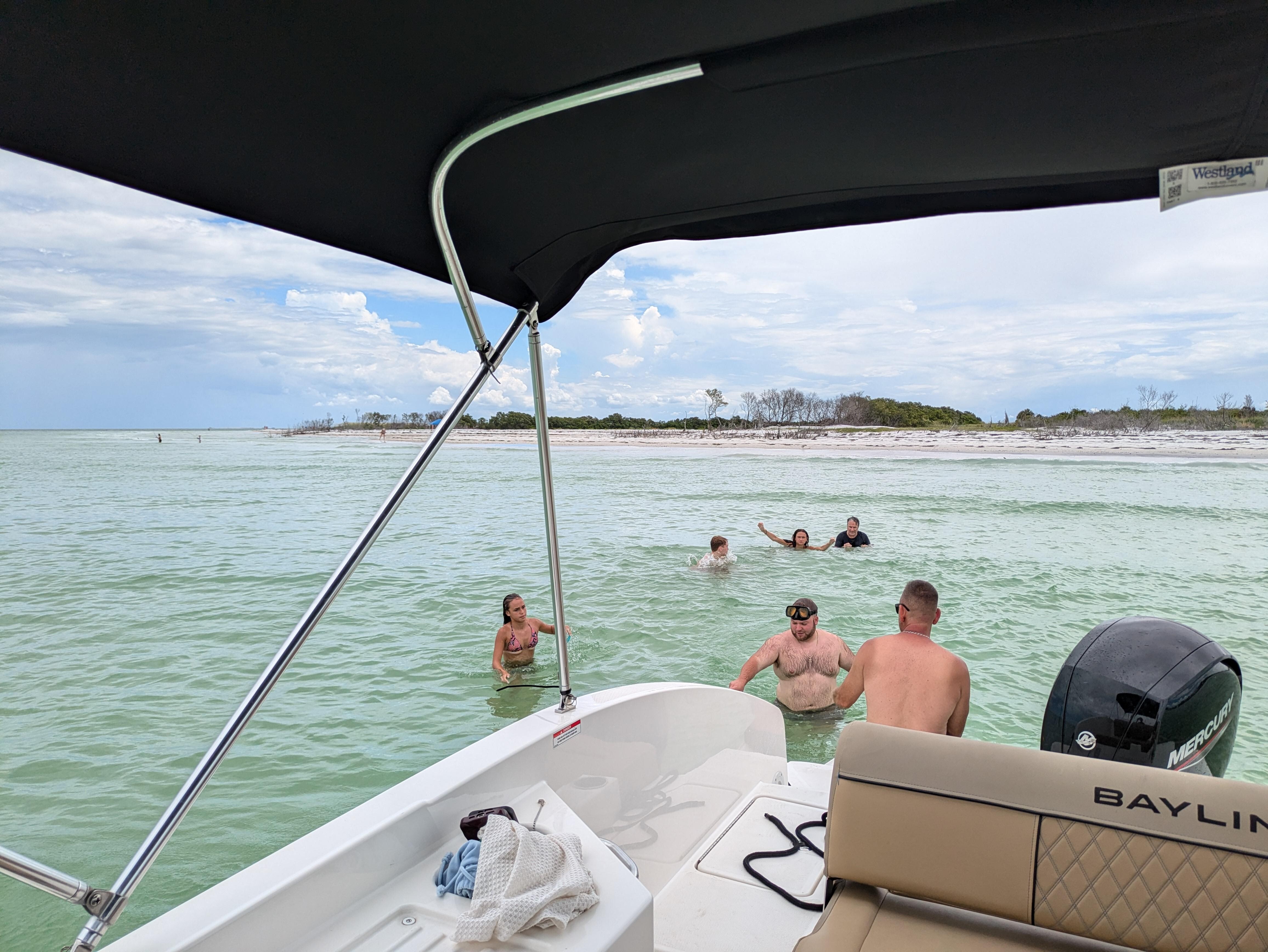 Short boat ride away, Anacote island