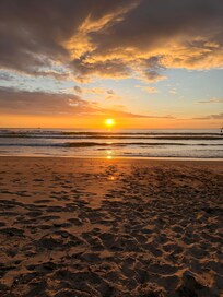 Gorgeous sunset out back in the beach