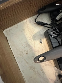 Bits of food in every drawer with dirty utensils