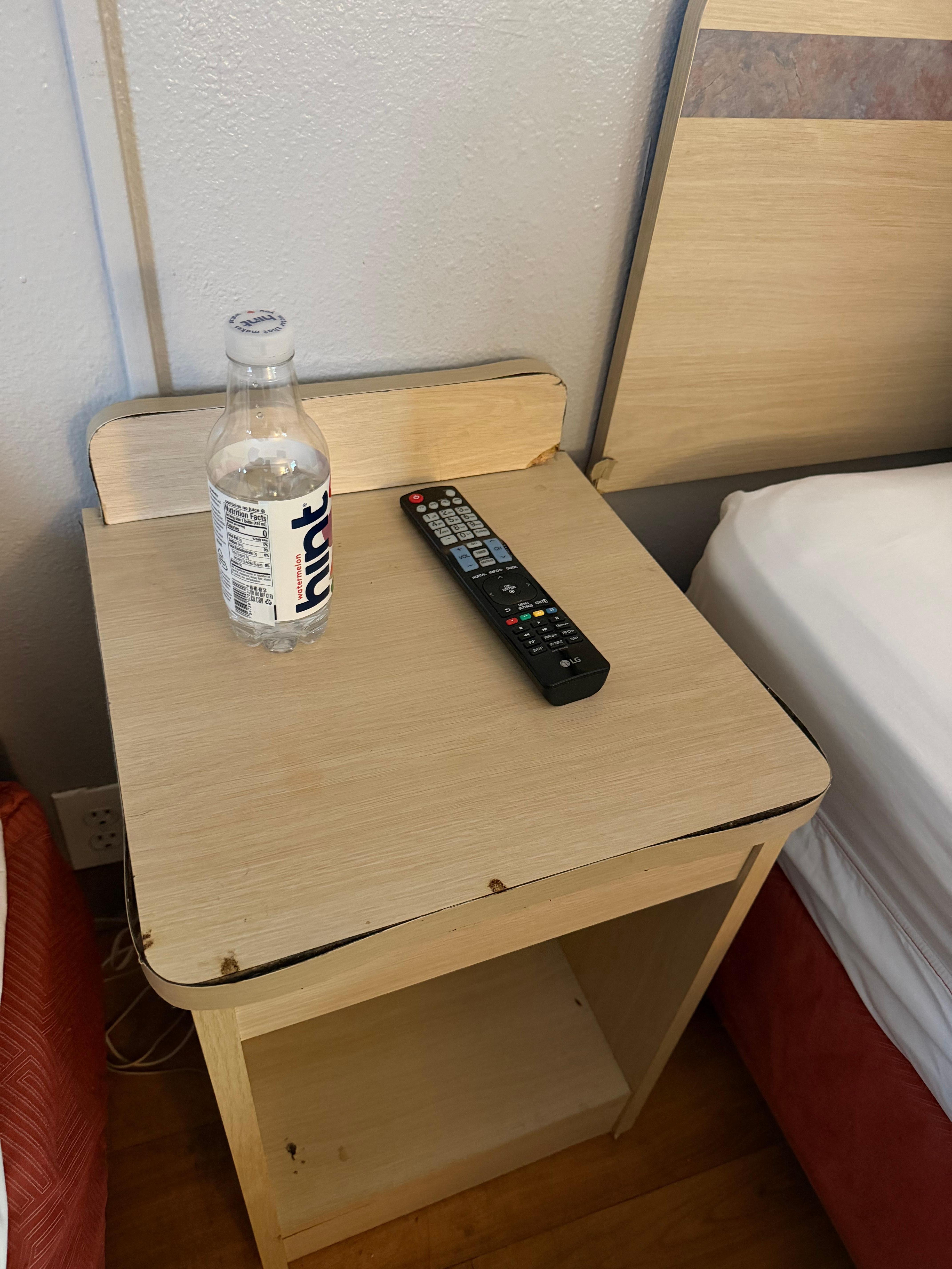 Bedside table is peeling apart