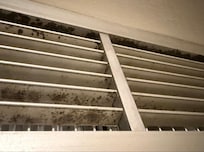 Another angle of the contaminated air vent.