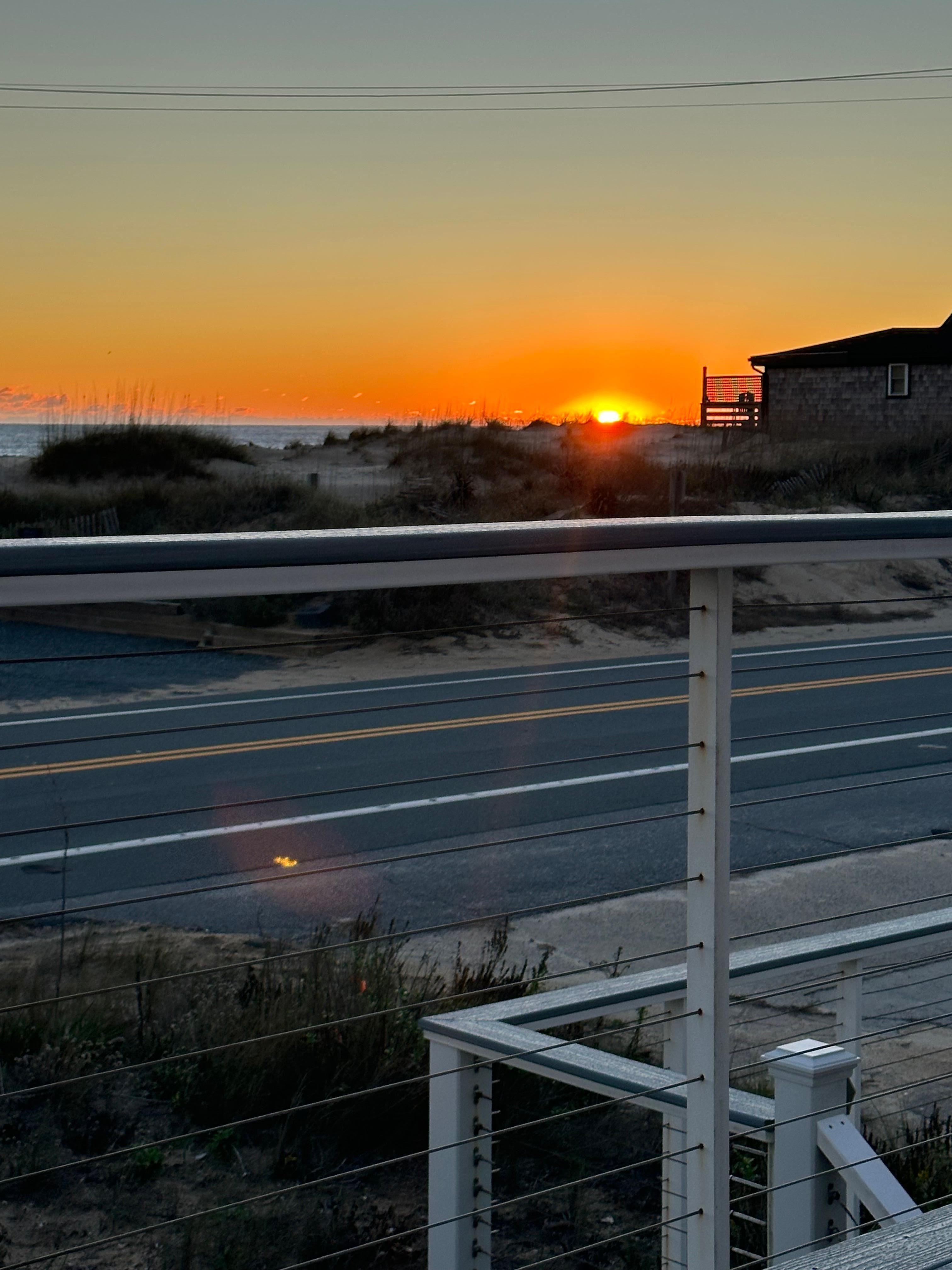 Sunrise from the front deck