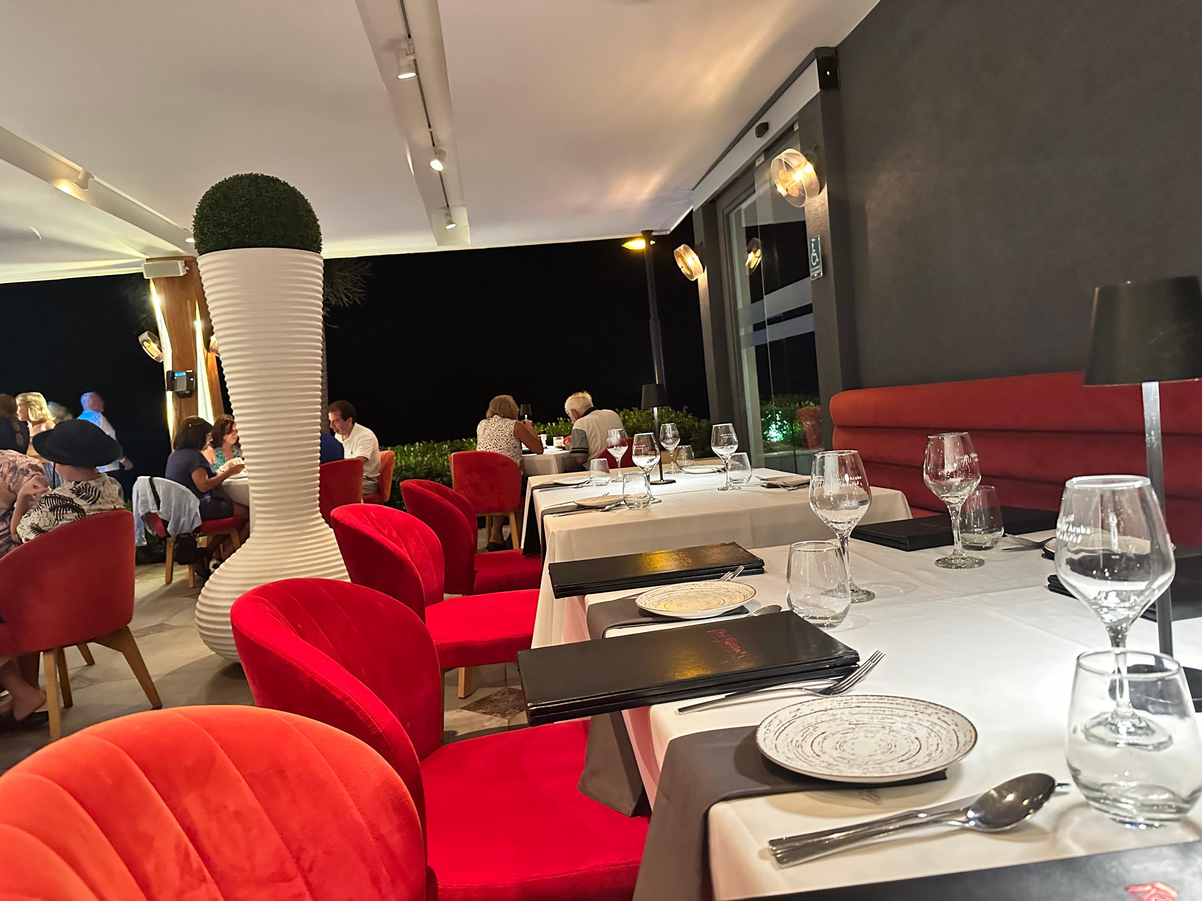 View of our table at the Red Parrot