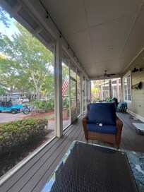 Loved the front porch! So cozy and relaxing