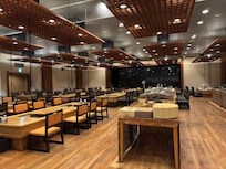 The dining room for breakfast and dinner