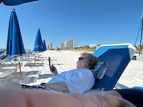 My mom loves the beach! Such a joy to take her!