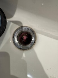 You can see the lid lodged in the pipe