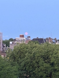 Moon view from 4th floor window