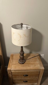 Stains on lampshade