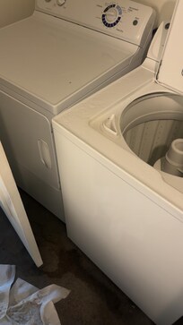 They said the leak once the ac would reach temperature but the washer was full of water and it was leaking to the floor