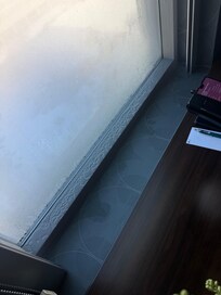 Windowsill leaking that affect important documents we had.