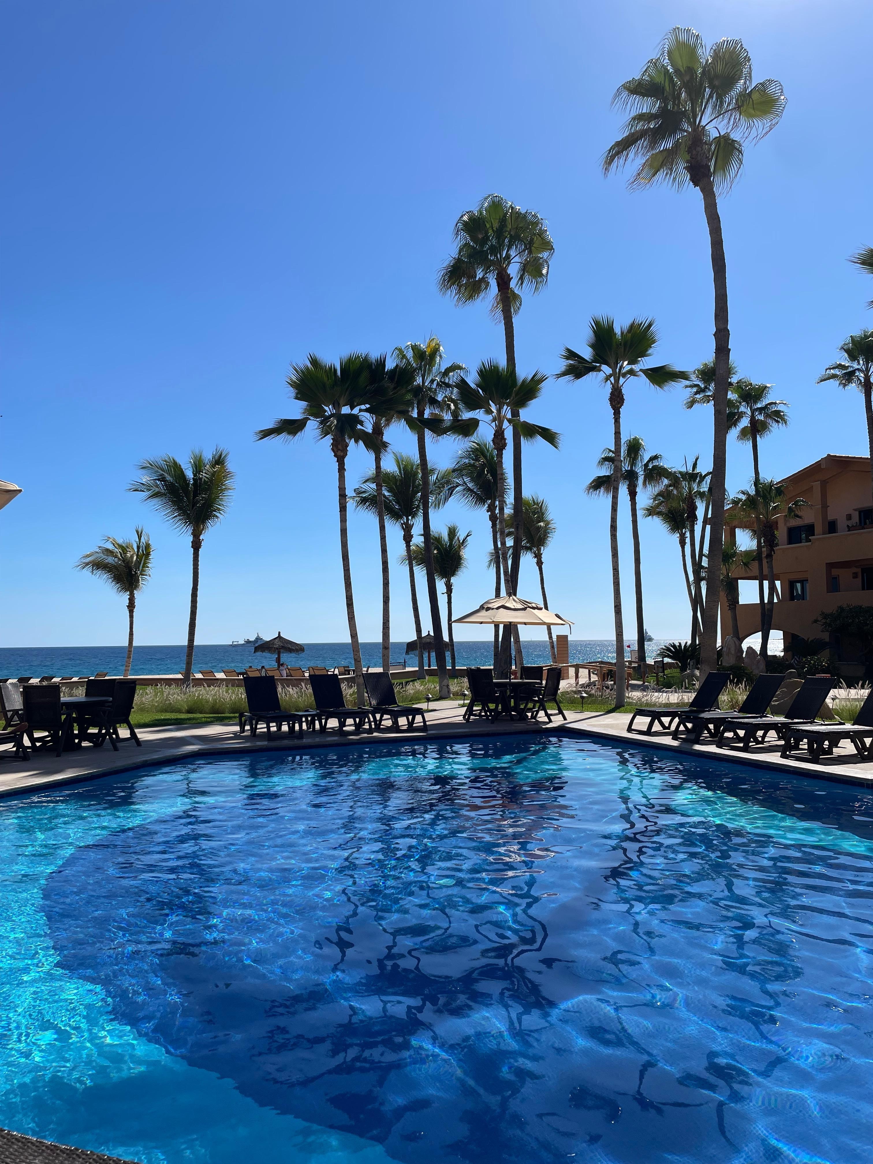 Adult pool isn’t heated but is super clean & refreshing.