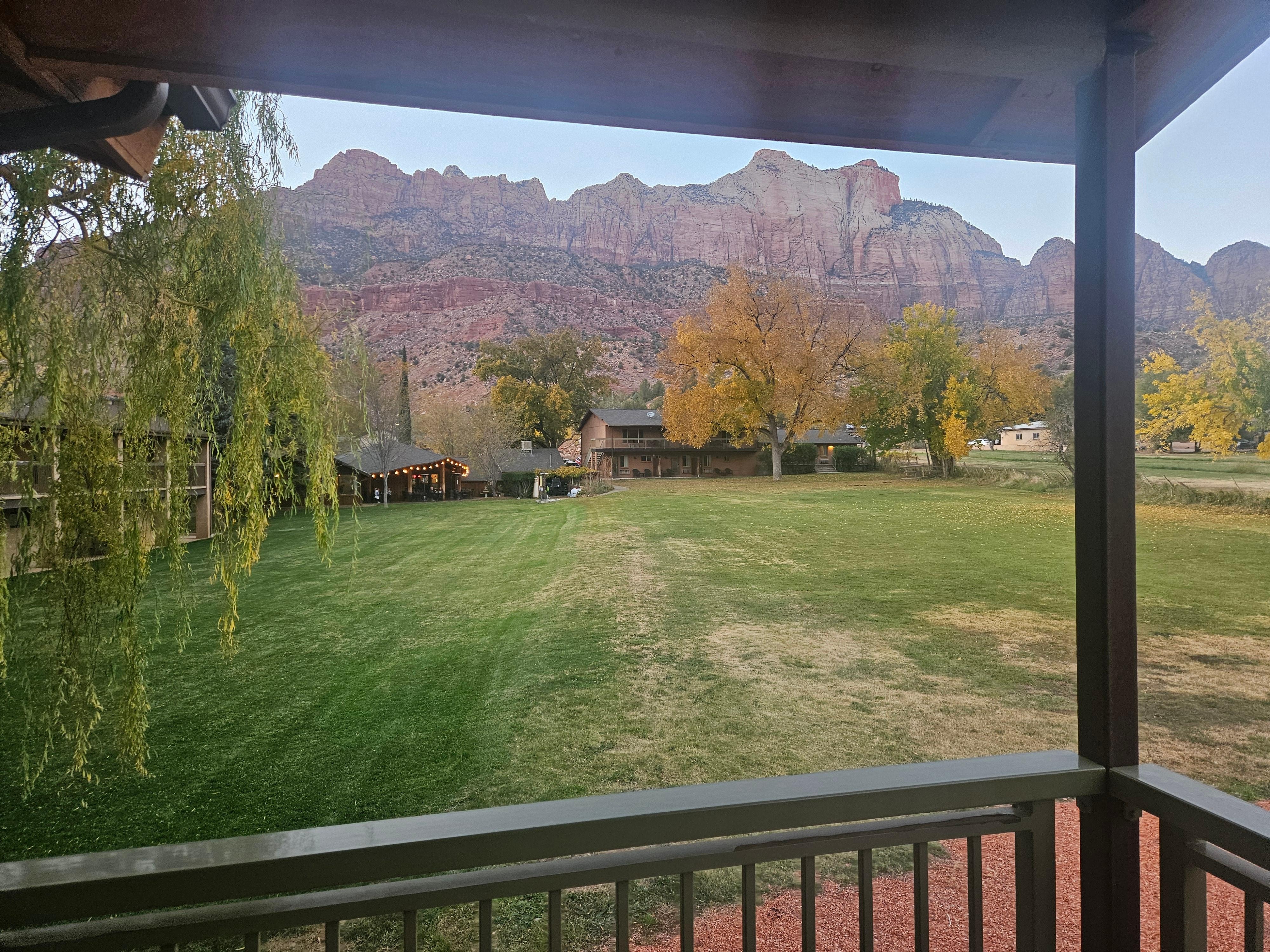 View from our balcony.