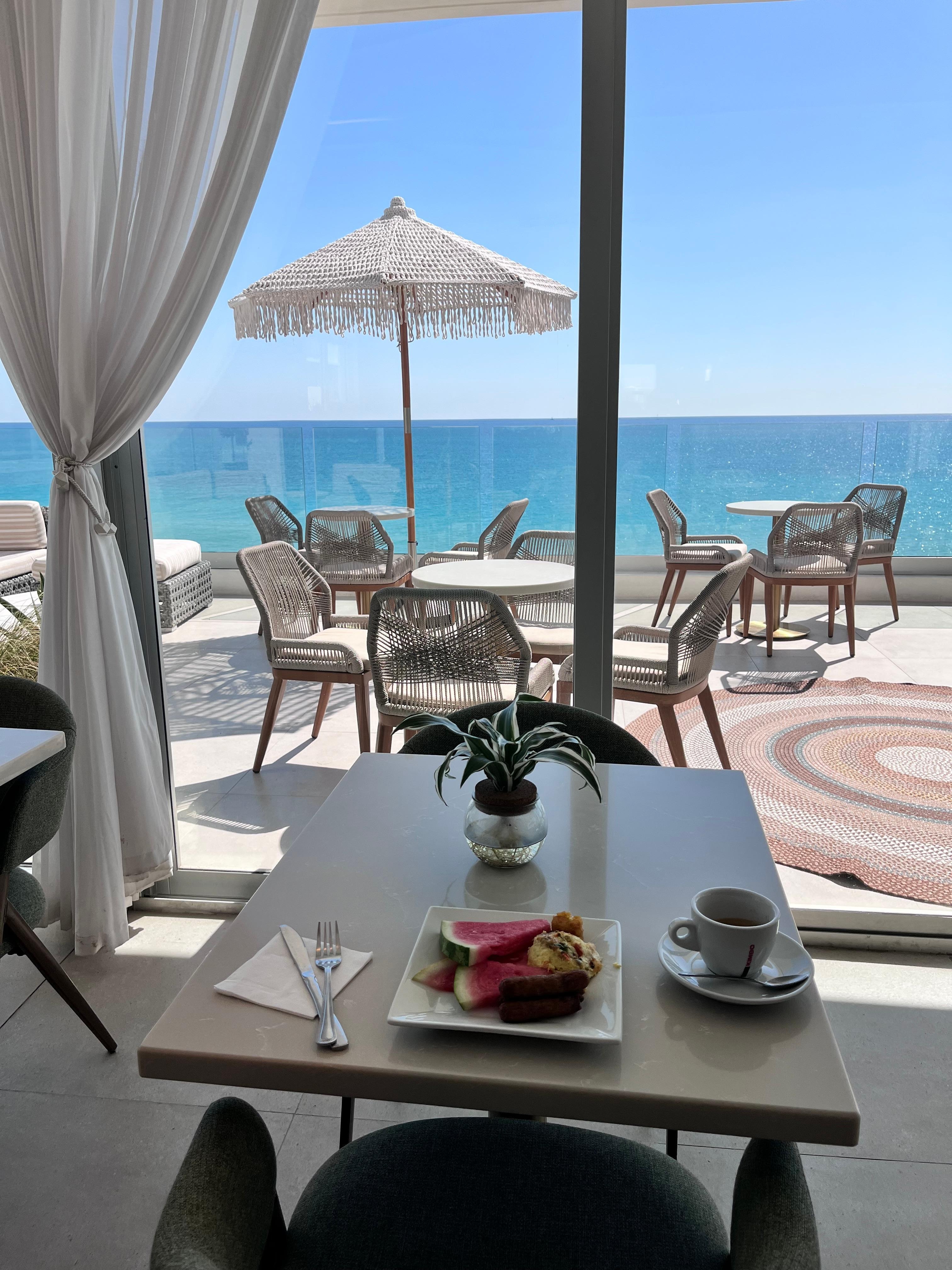 From breakfast rooftop restaurant 