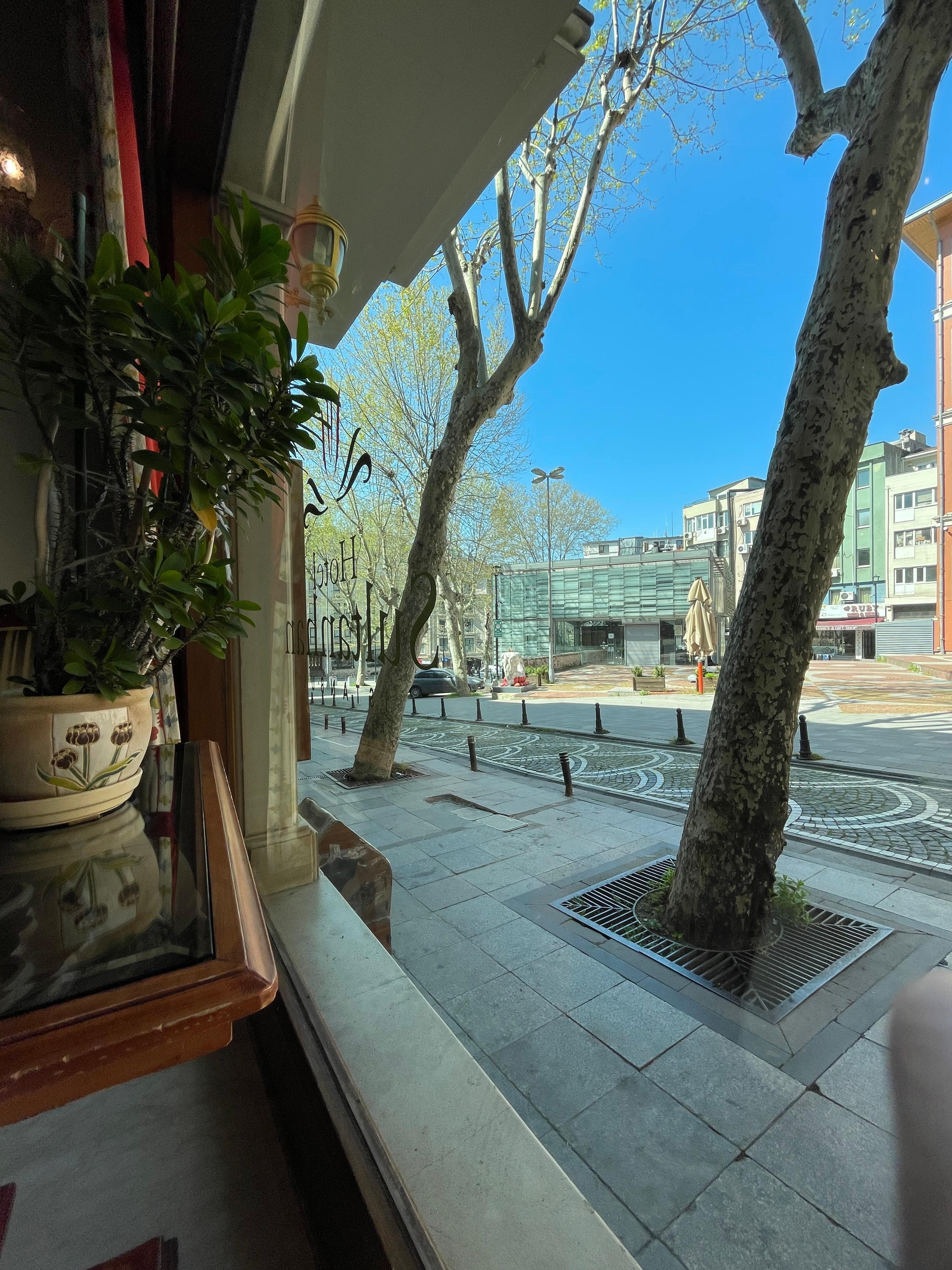 Street view from the lobby