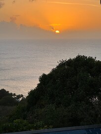 Sunset from the pool.