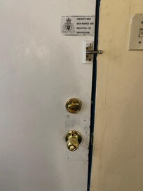 Front door no lock