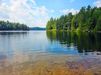 The bay at the Loon Lake canoe launch.