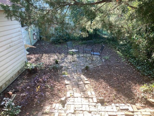 the advertised garden area 