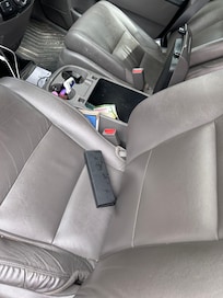 Center console items were thrown all over the car and some were damaged
